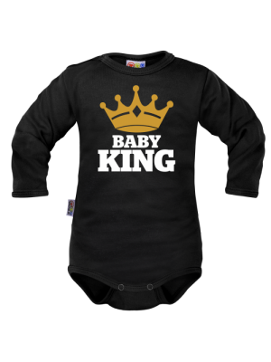 Body dlhý rukáv Dejna Baby King - čierne