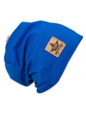 Bavlnená čiapočka Baby Nellys ® - tm. modrá