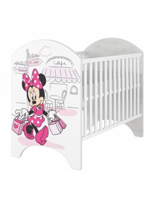 BabyBoo Dětská postieľka Disney Minnie/Shopping, 120x60cm