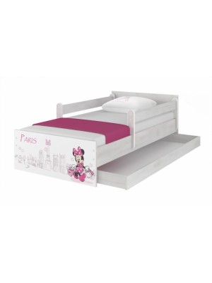 BabyBoo Detská postel Disney - MAX Miniie Paris  160 x 80 cm + šuplík