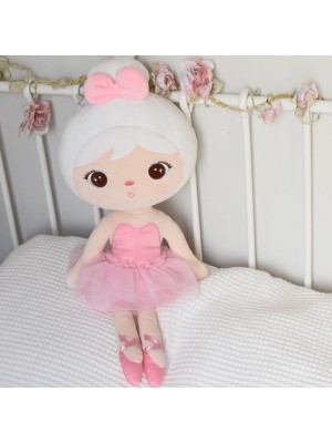 Handrová bábika Metoo Baletka - ružová