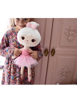 Handrová bábika Metoo Baletka - ružová