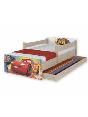 Babyboo Detská junior posteľ Disney 200 x 90 cm MAX XXL &quot;CARS&quot;