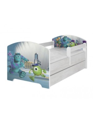 Babyboo Detská posteľ 140 x 70 cm - Monsters