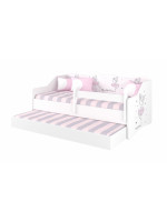 Detská posteľ s výsuvnou prístelkou 160 x 80 - Baletka