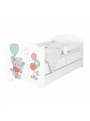 Babyboo Detská posteľ 140 x 70 cm - Slon