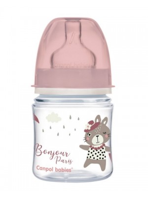 Antikoliková fľaštička Canpol Babies Easy Štart - Bonjour, 120 ml