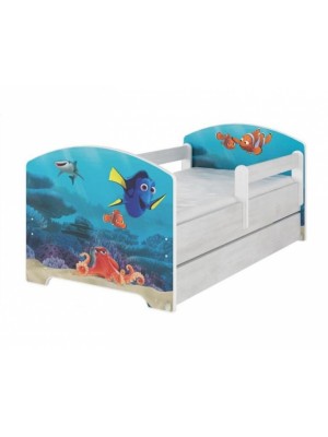 Babyboo Detská posteľ 140 x 70 cm - Dorry so šuflíkom