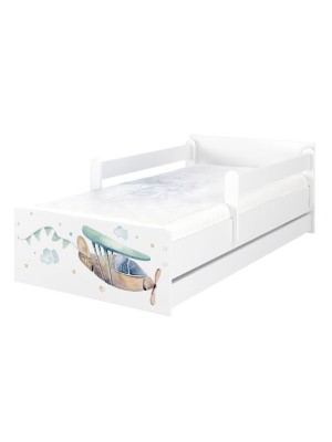 Babyboo Detská posteľ 200 x 90 cm - Lietadlo MAX XXL