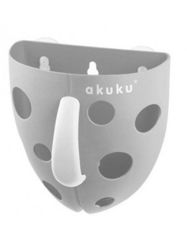 Akuku Box, nádobka na hračky do vody, na vaňu, sivý