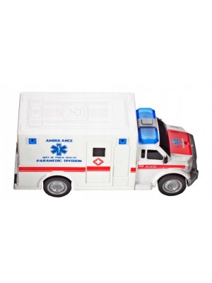 Tulimi Auto lekárska ambulancia so zvukom, biela
