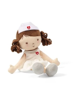 BabyOno Látková bábika zdravotná sestra GRACE, biela