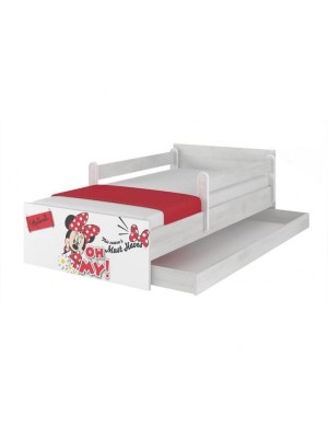 BabyBoo Detská junior posteľ Disney 200 x 90 cm - Minnie UPS + šuplík