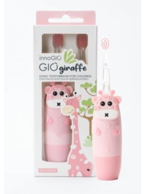 InnoGio Elektronická sonická zubná kefka GIOGiraffe - ružový