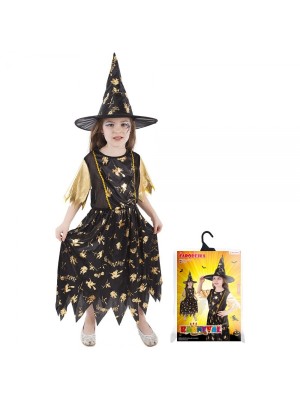 Detský kostým čarodejnice/Halloween (M)