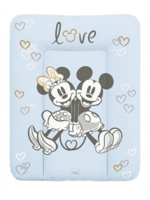 Ceba Baby Prebaľovacia podložka mäkká 50x70cm Disney Minnie & Mickey, modrá