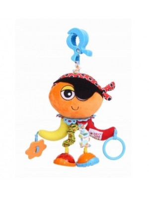 Biba Toys Závesná plyšová hračka s vibráciou a hrkálkami, Chobotnice Pirát