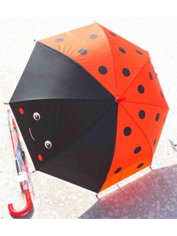 A-gross Detský holový dáždnik Lienka - červená