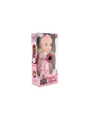 Bábika princezná Ruženka plast 35cm česky hovoriaca na batérie so zvukom v krabici 17x