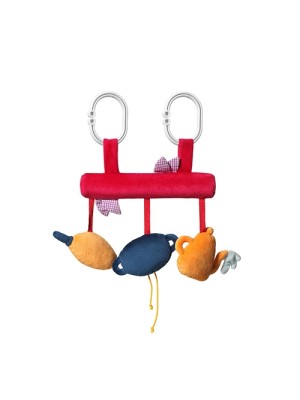 BabyOno Závesná edukačná hračka na kočík Small Cook - červená