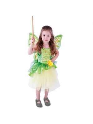 Detský kostým víla Zelenka s krídlami (M)