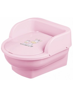 MALTEX Nočník, prenosná detská toaleta Zebra, ružový