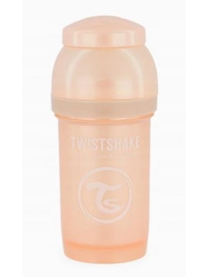Antikoliková fľaša, Twistshake s cumlíkom, 0 m+, 180 ml, Pearl Champagne