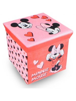 Úložný box na hračky Minnie ružová s vekom
