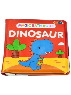 Kúzelná knižka do vane Barney&Buddy - Dinosaurus - červená