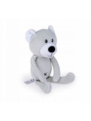 Detská plyšová hračka/maznáčik Macko, 19cm, svetlo sivý