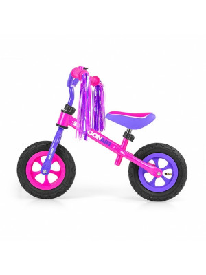 Detské odrážadlo/bicykel Dragon AIR, ružové/liala