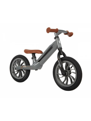 Detský balančný bicykel, odrážadlo Racer, šedé