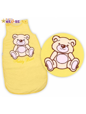 Spací vak Medvedík Teddy Baby Nellys - žltý / krémový vel. 2