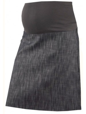 Gregx Elegantná tehotenská sukňa DENIM - granát