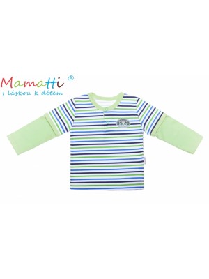 Bavlnené tričko / polo Mamatti -ŽELVA, veľ.74