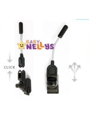 Slnečník, dáždnik do kočíka Baby Nellys ® - sivý / grafit