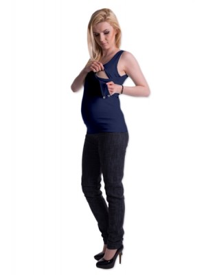Be MaaMaa Tehotenské, dojčiace tielko s odnímateľnými ramienkami - granatové