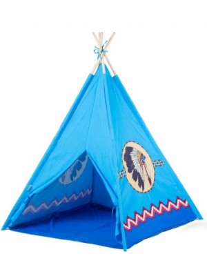 Eco toys Detský indiánsky stan - modrý indián