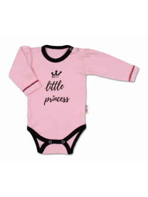 Baby Nellys Body dlhý rukáv, veľ. 74, ružové - Little Princess