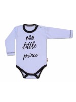 Baby Nellys Body dlhý rukáv, Little Prince - modré, veľ. 74