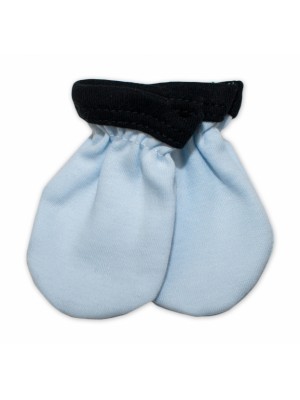 Baby Nellys  Dojčenske rukavičky - Little prince - modré,